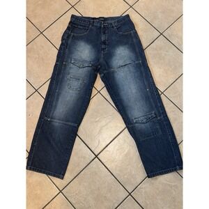 Vintage Southpole Baggy Cargo Jeans 36x31 Relaxed Fit Y2K Denim Streetwear